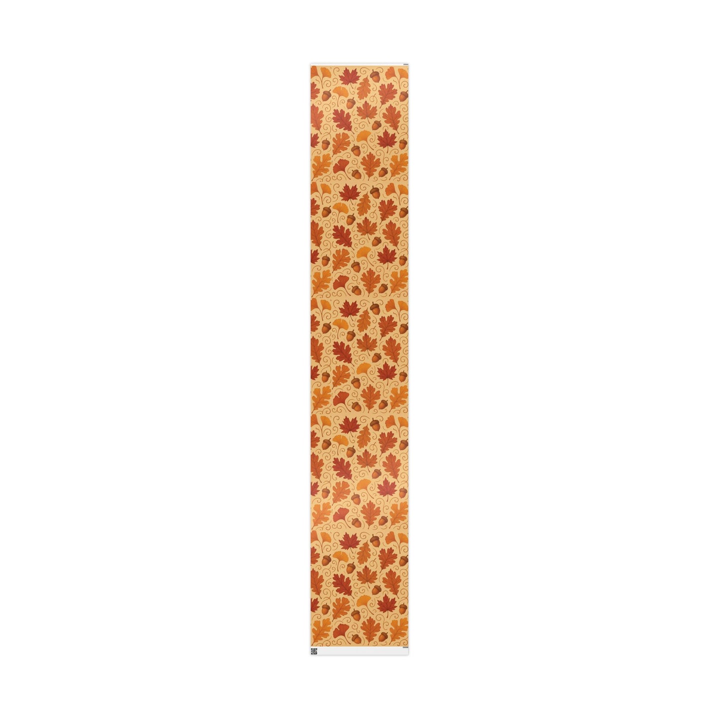 Autumn Leaves & Acorns Wrapping Paper – Fall Foliage Gift Wrap in Warm Earth Tones