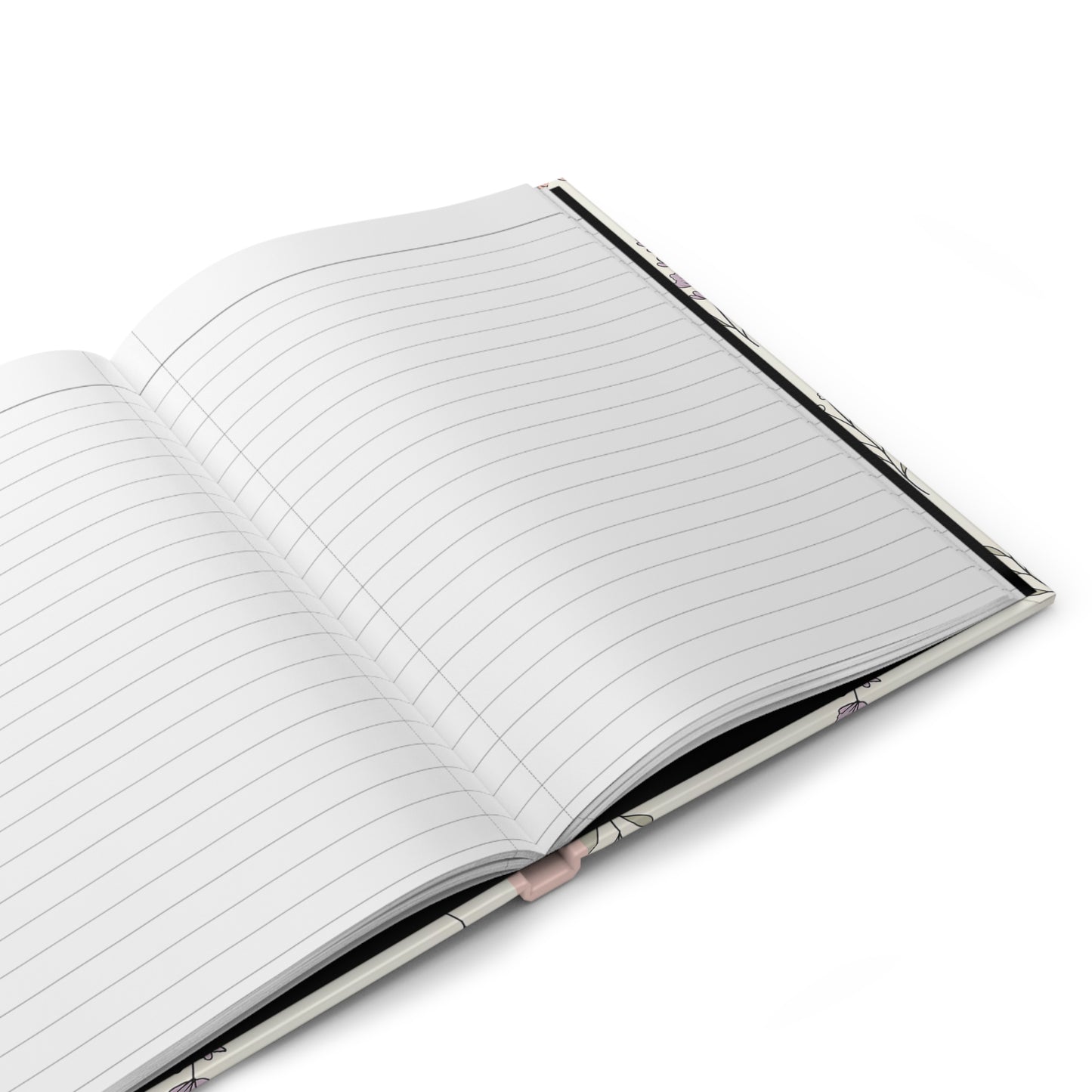 Floral Meadow Hardcover Journal — Pastel Wildflower Notebook for Notes & Gratitude