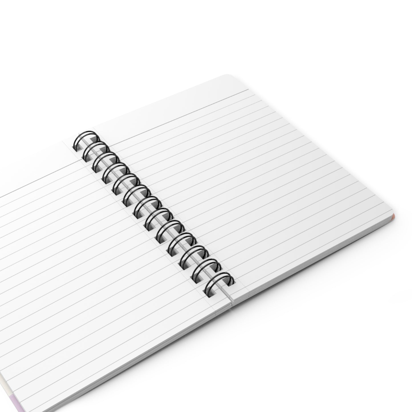 Pastel Checkered Spiral Journal - Watercolor Grid Notebook for Notes & Planning