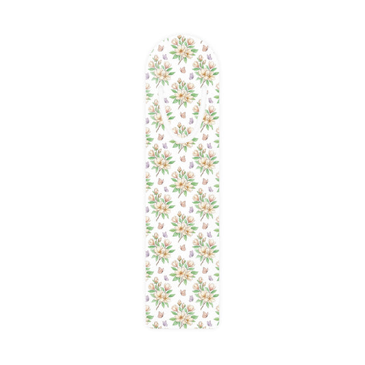 Floral Succulent Metal Bookmark — Pastel Green Botanical Page Marker