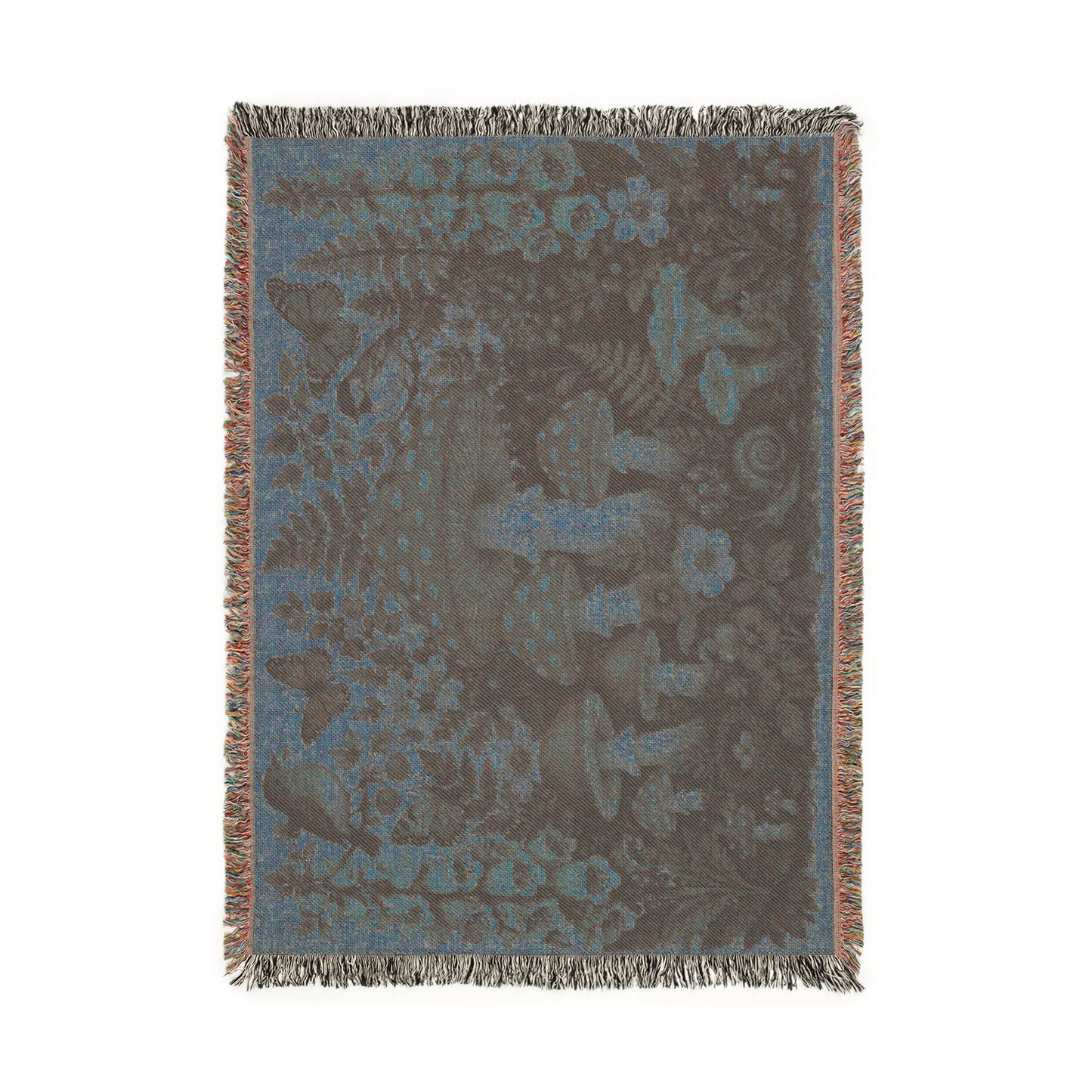 Mushroom Woodland Woven Blanket