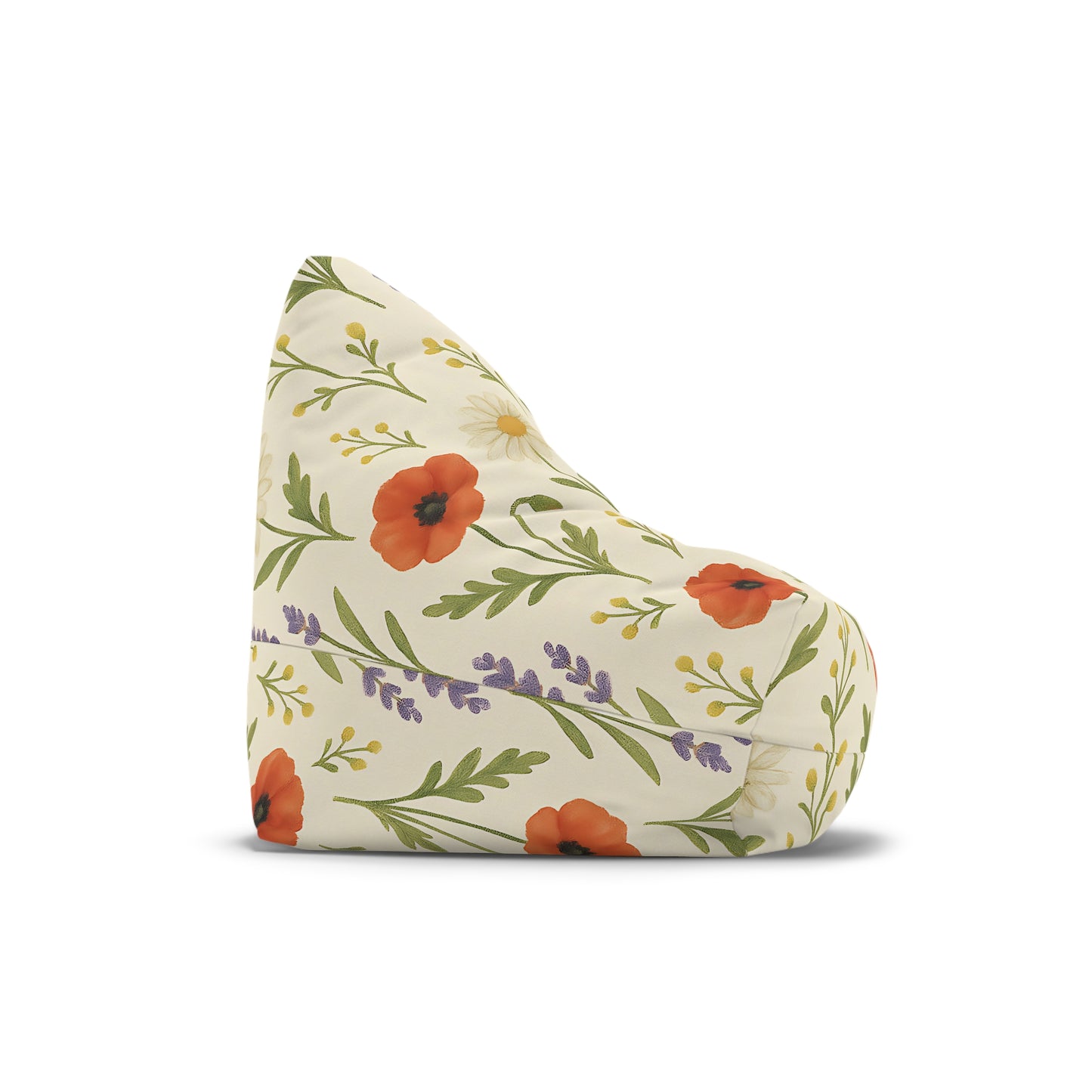 Floral Meadow Bean Bag Chair – Cottagecore Lounge Seating for Kids, Teens, and Cozy Corners
