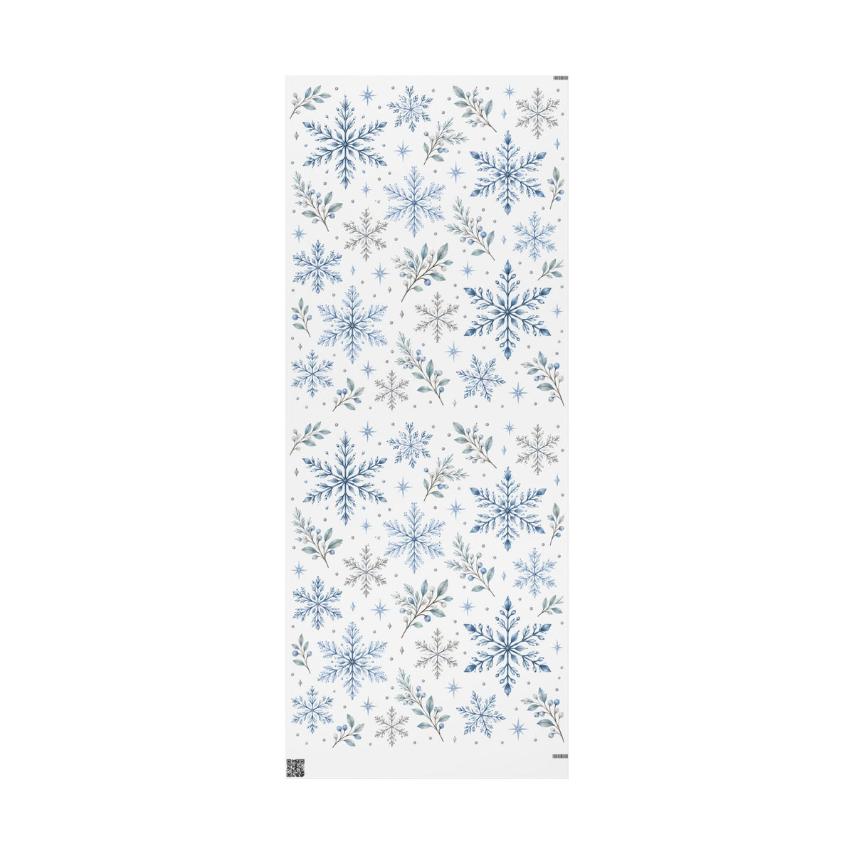 Blue Snowflake Wrapping Paper