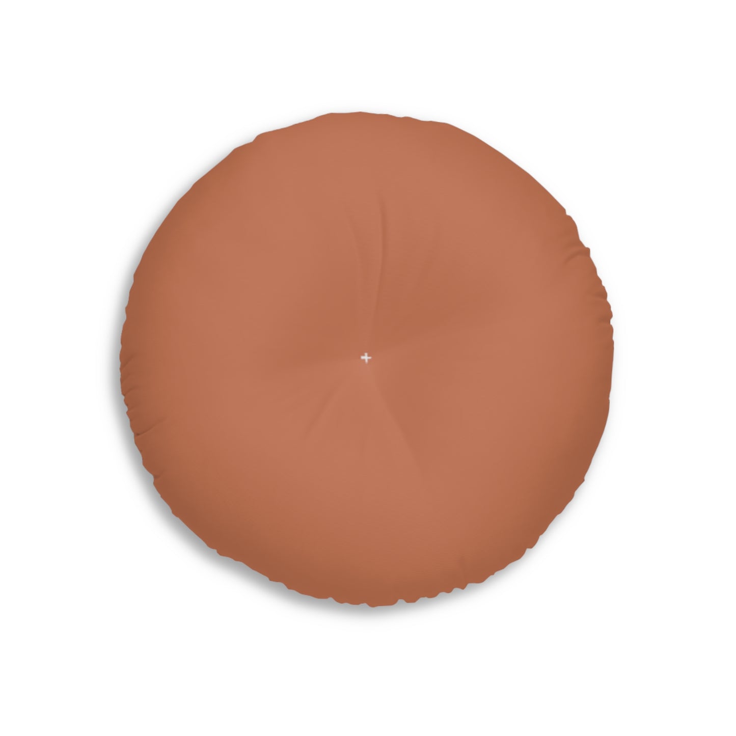 Round Tufted Floor Pillow — Cute Watercolor Dinosaur Pattern for Kids’ Room