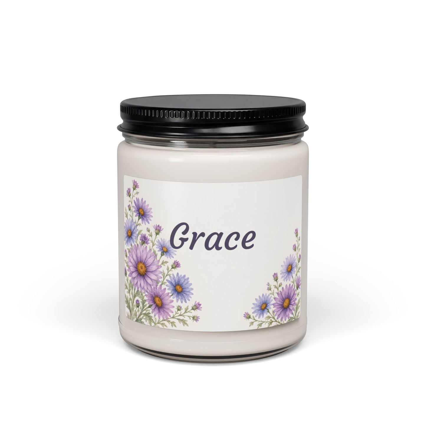 Grace Floral Soy Candle — 9oz Scented Jar Candle (Grace)