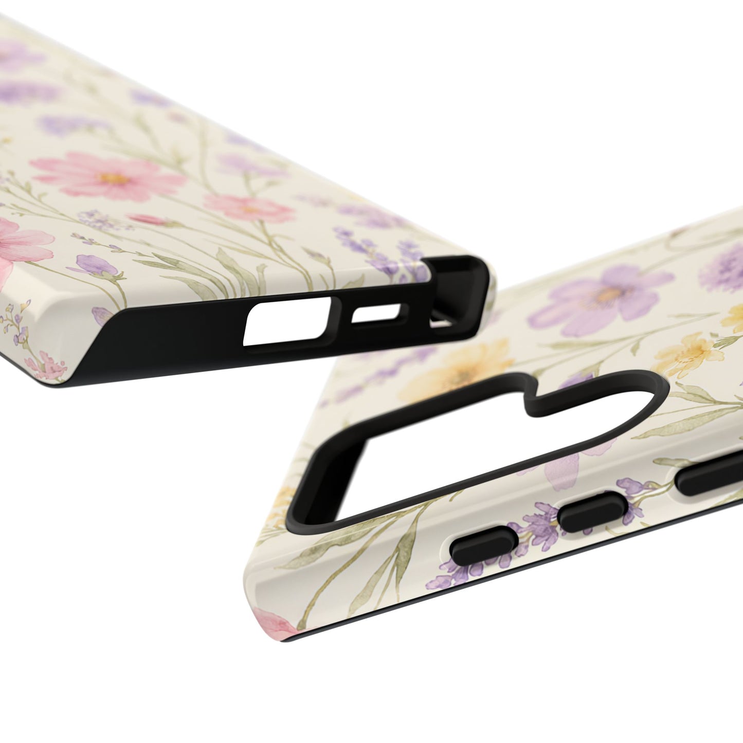 Floral Field Tough Case — Pastel Wildflower Protective Phone Cover