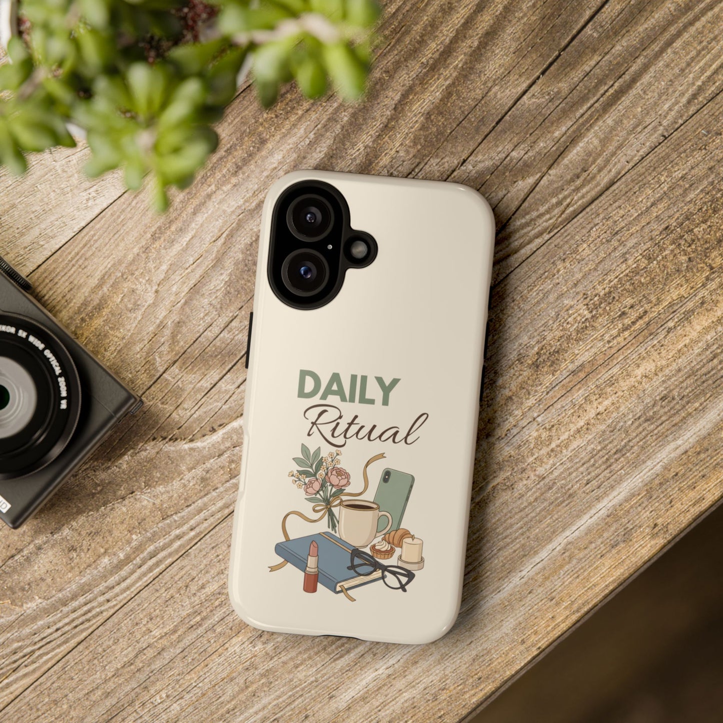 Daily Ritual Phone Case — Cozy Morning Coffee & Self-Care Design