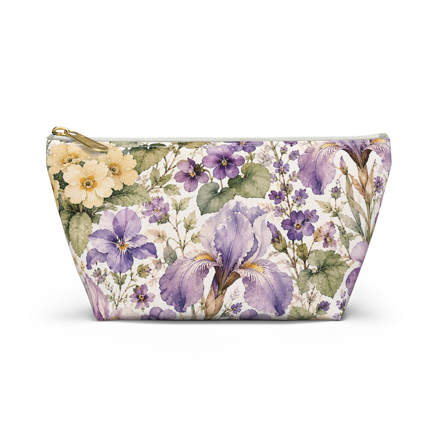 Floral Iris Accessory Pouch