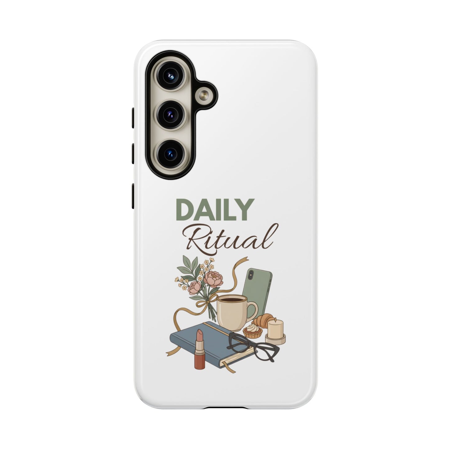 Daily Ritual Phone Case — Cozy Morning Coffee & Journal Design