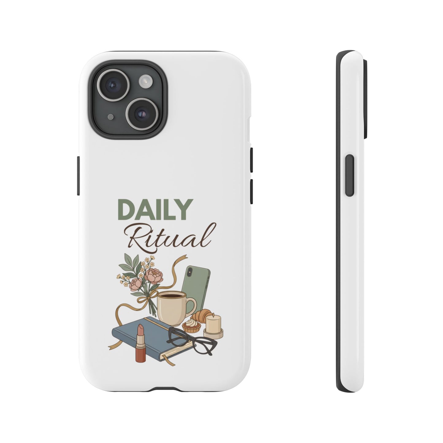 Daily Ritual Phone Case — Cozy Morning Coffee & Journal Design