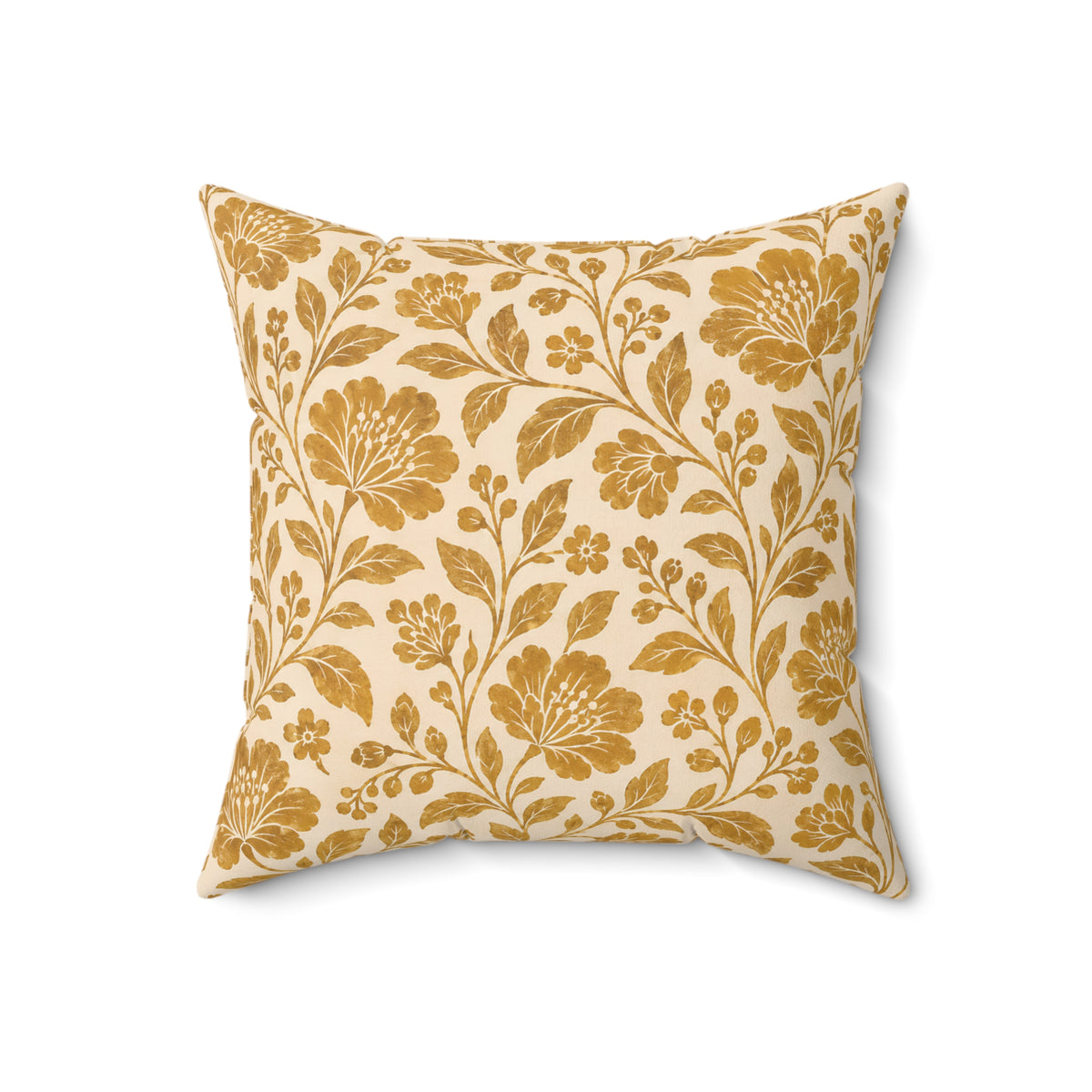 Vintage Floral Botanical Square Pillow