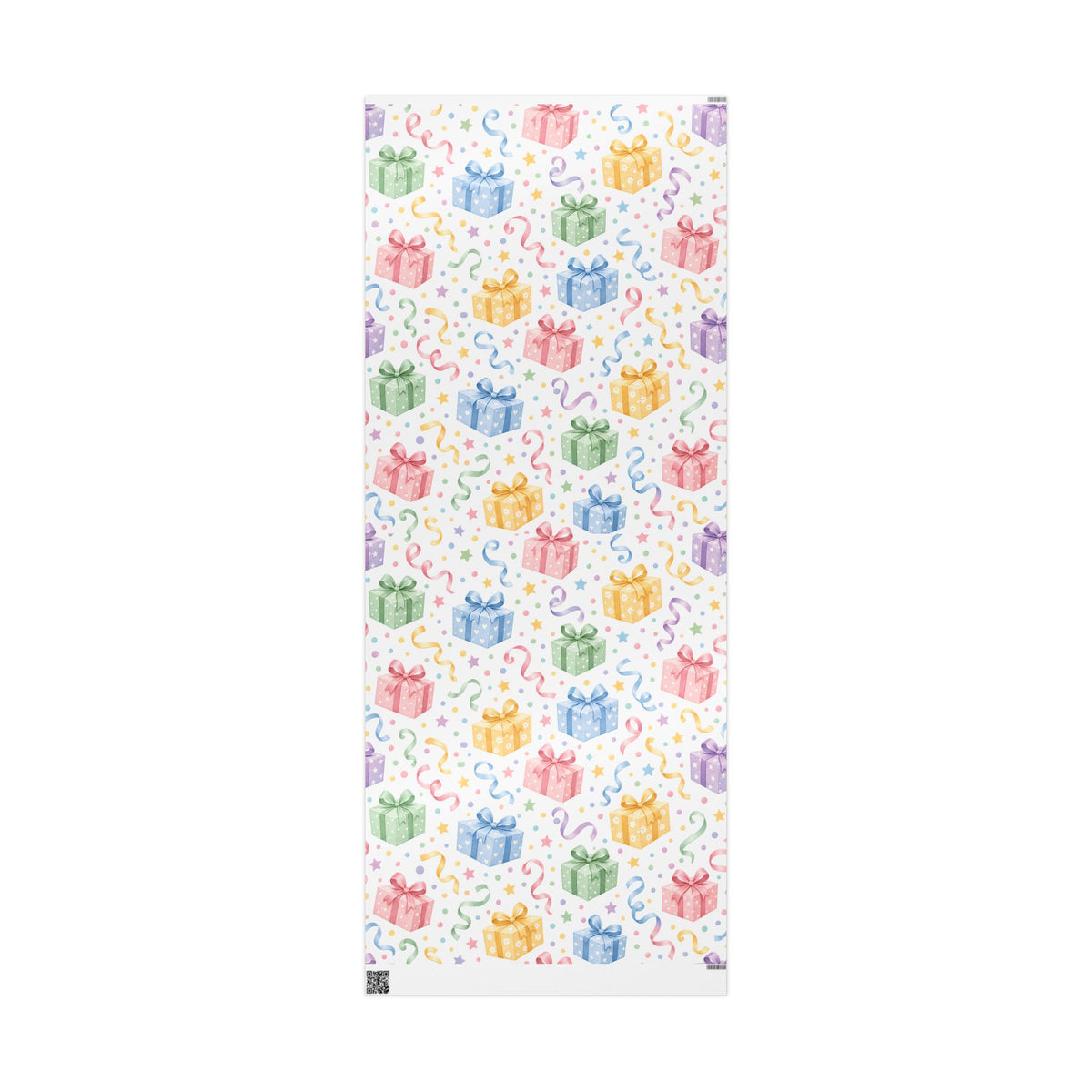 Birthday Confetti Gift Wrap — Colorful Party Wrapping Paper Roll