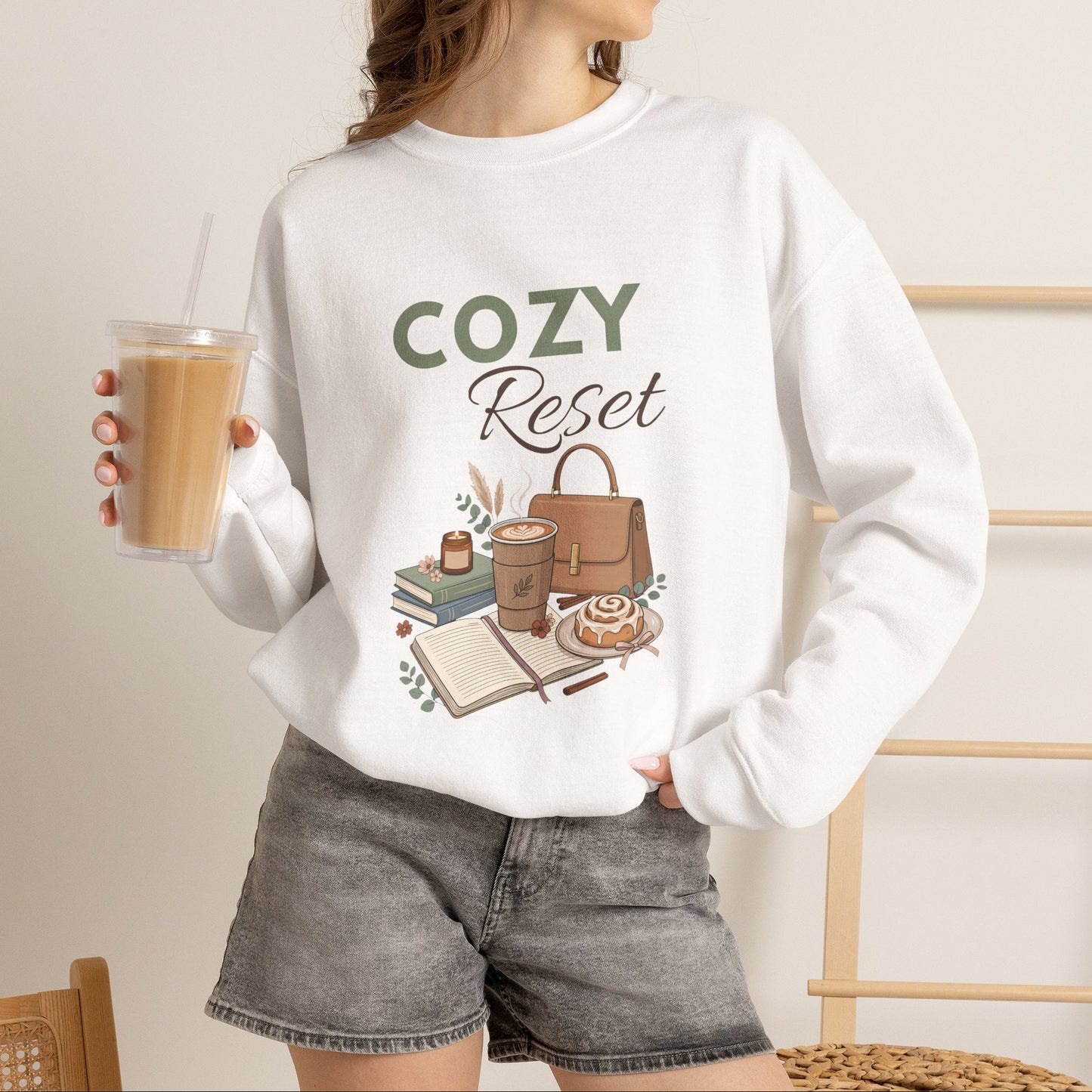 Cozy Reset Sweatshirt — Relaxing Self-Care Crewneck