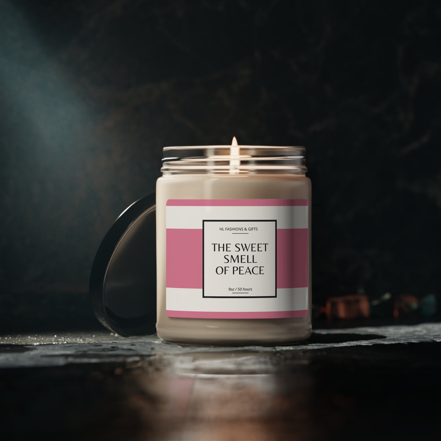 The Sweet Smell of Peace Soy Candle - Pink Label