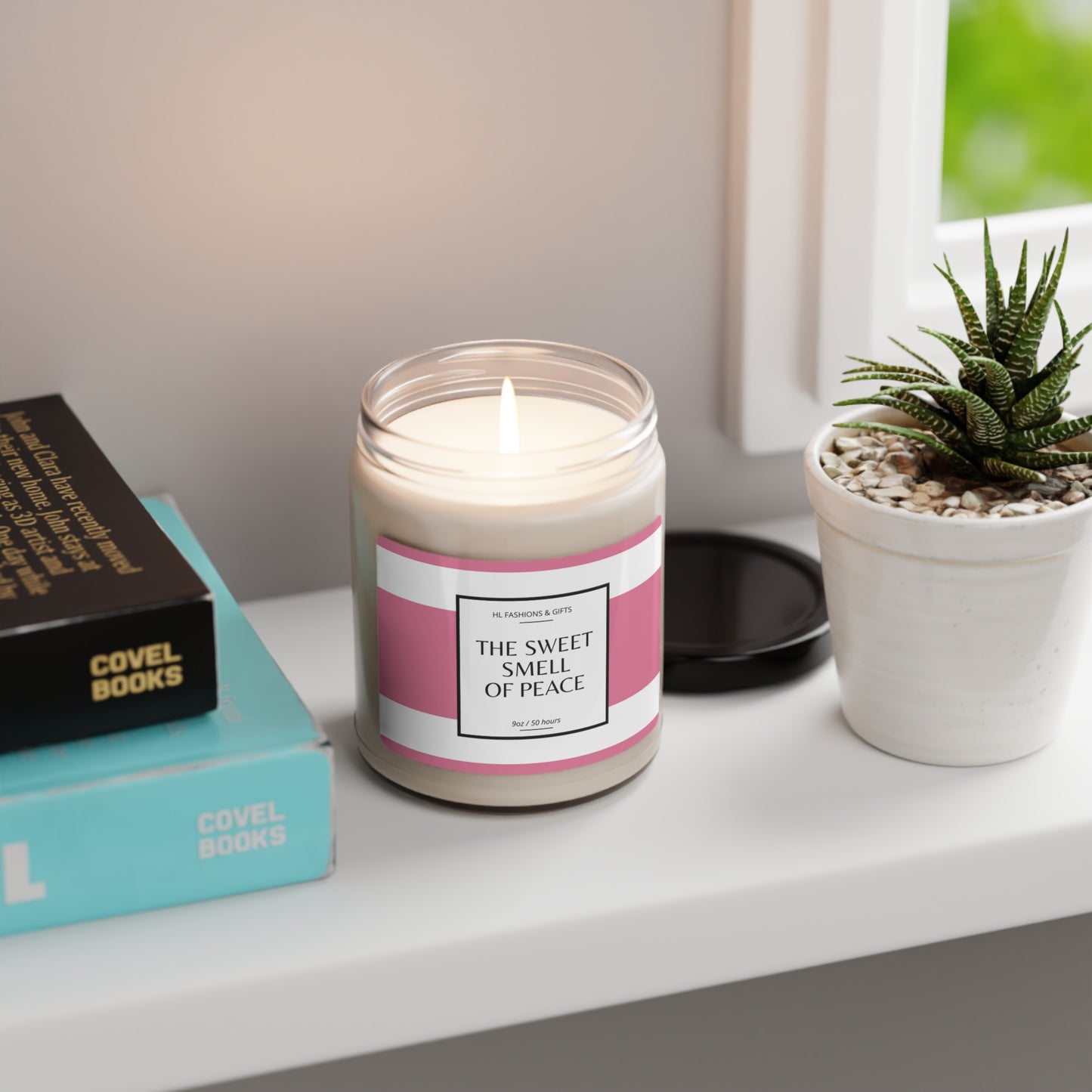 The Sweet Smell of Peace Soy Candle - Pink Label