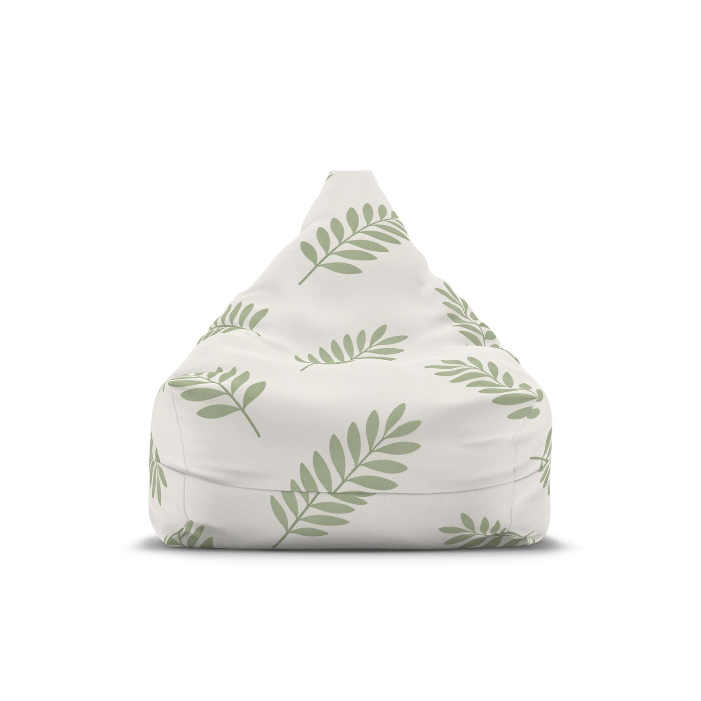 Leaf Pattern Bean Bag Cover — Green Botanical Nursery Decor
