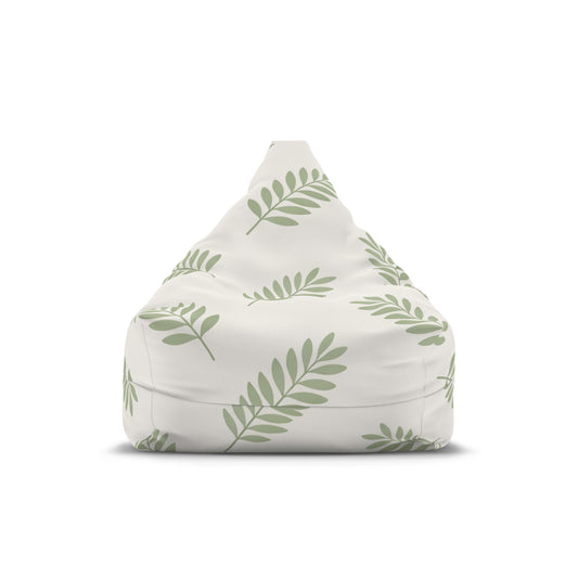 Leaf Pattern Bean Bag Cover — Green Botanical Nursery Decor