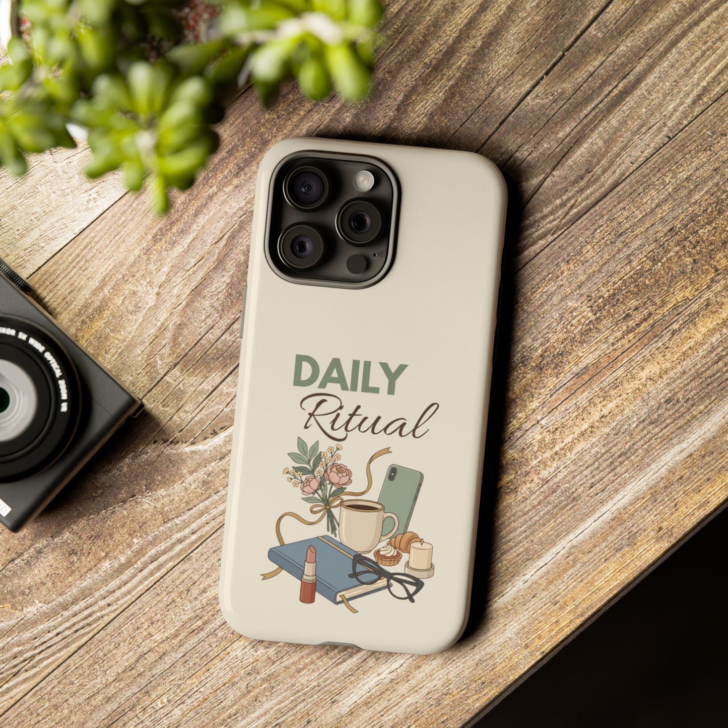 Daily Ritual Phone Case — Cozy Morning Coffee & Self-Care Design