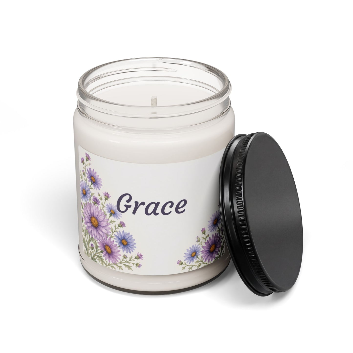 Grace Floral Soy Candle — 9oz Scented Jar Candle (Grace)
