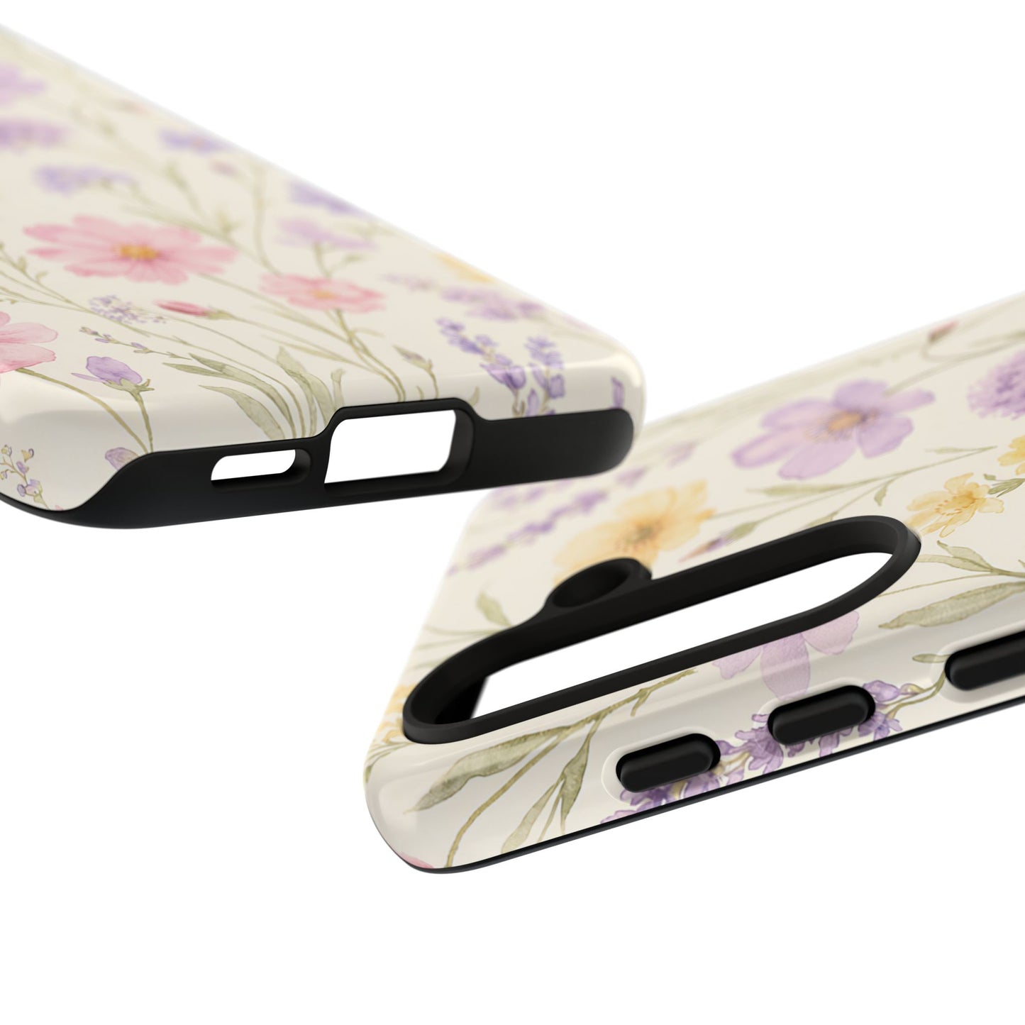 Floral Field Tough Case — Pastel Wildflower Protective Phone Cover