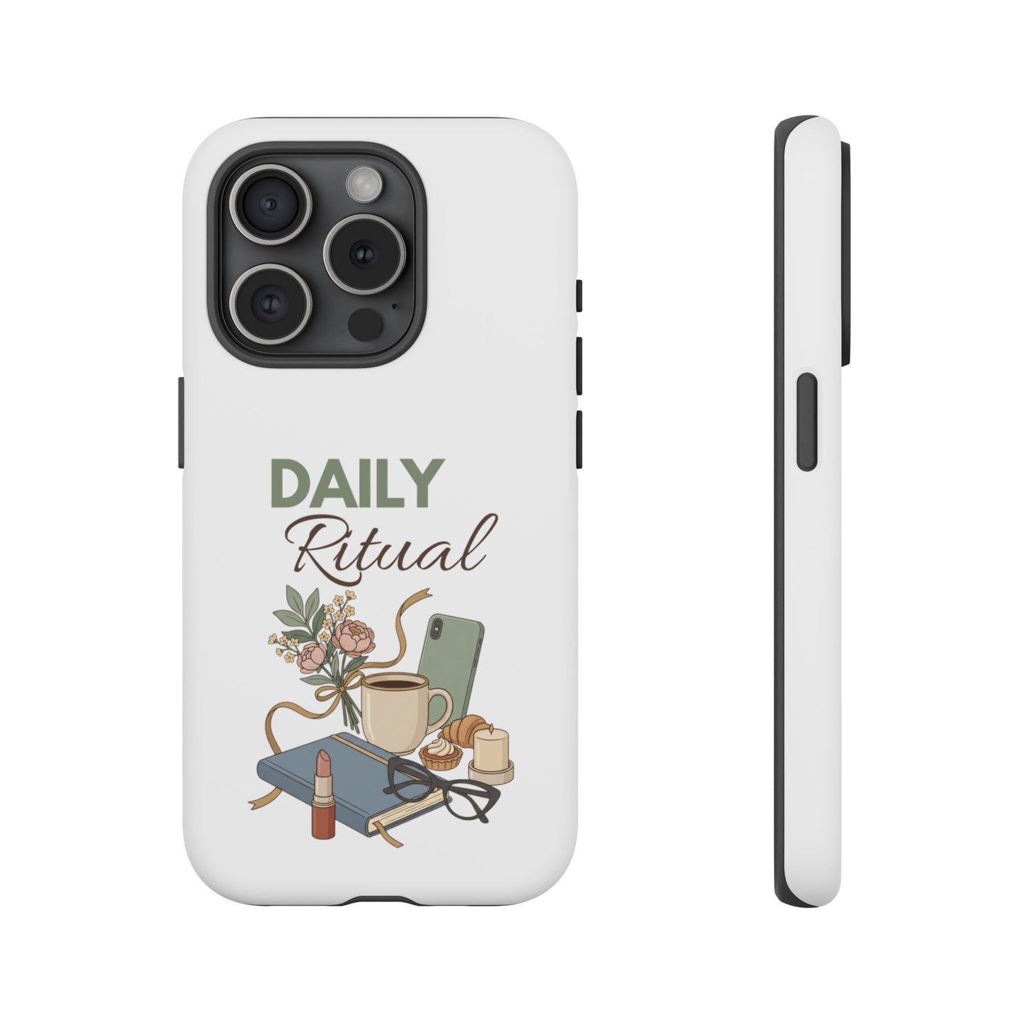 Daily Ritual Phone Case — Cozy Morning Coffee & Journal Design