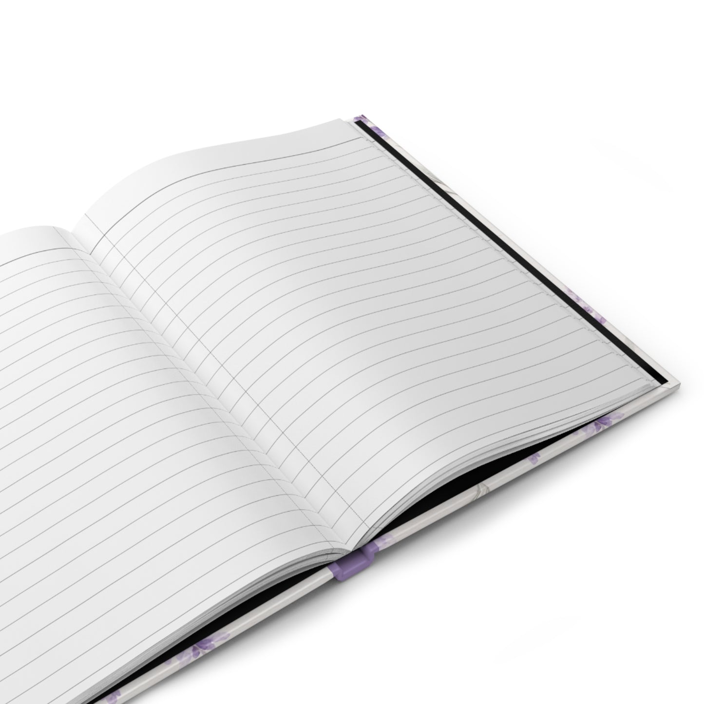 Lavender Sprig Hardcover Journal — Floral Matte Notebook for Notes & Gratitude
