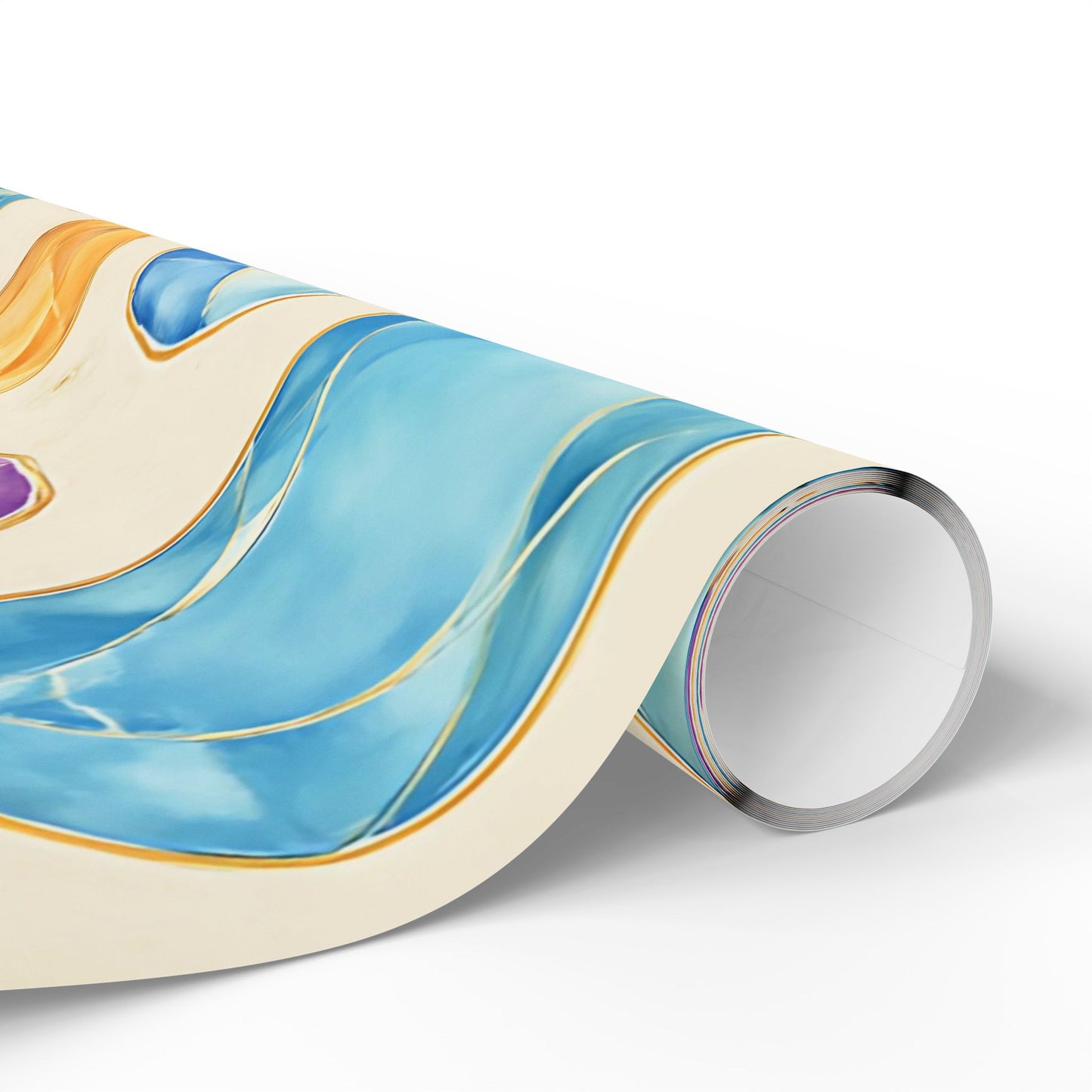 Colorful Gemstone Wrapping Paper – Luxury Gift Wrap with Jewel Print in Glossy or Matte Finish.