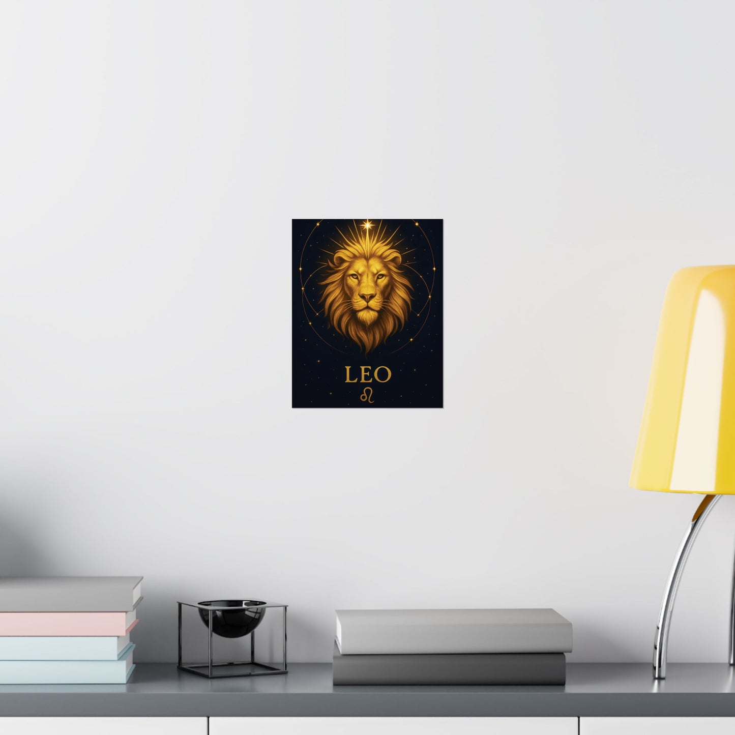Leo Zodiac Constellation Matte Poster – Celestial Lion Astrology Wall Art Print (Multiple Sizes)