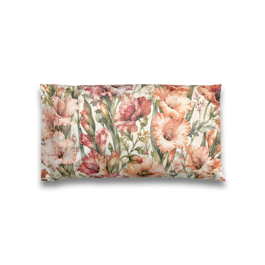 Satin Pillowcase – Vintage Watercolor Gladiolus Floral Beauty Sleep Case