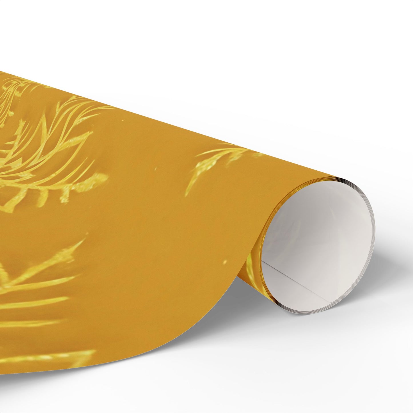 Golden Snowflake Wrapping Paper – Luxurious Holiday Gift Wrap