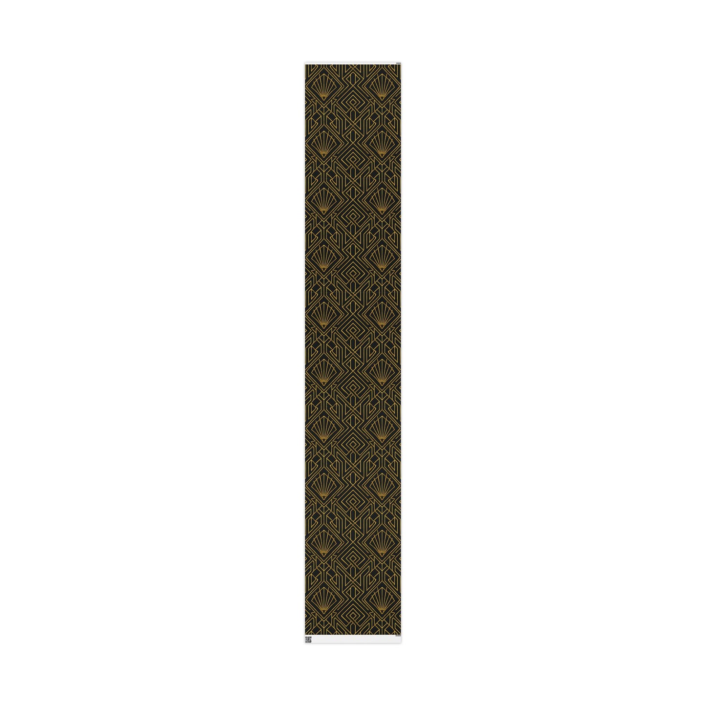 Art Deco Black & Gold Geometric Wrapping Paper – Luxury Gift Wrap in Glossy or Matte Finish