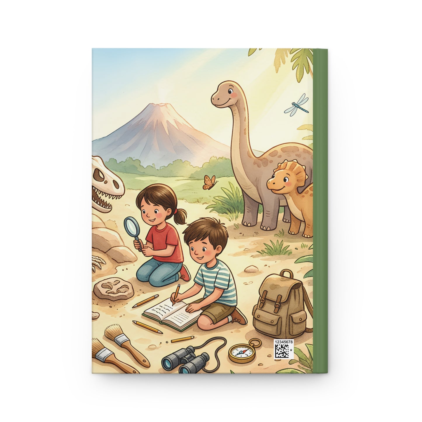 Dinosaur Adventure Hardcover Journal — Kids' Paleontology Notebook
