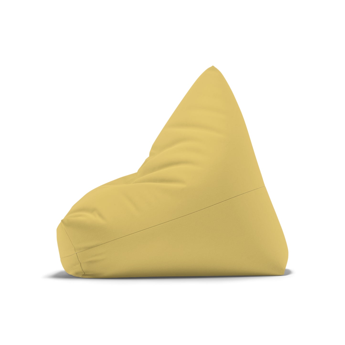 Personalized Bean Bag Cover — Yellow Kids Chair with Name "Olivia"