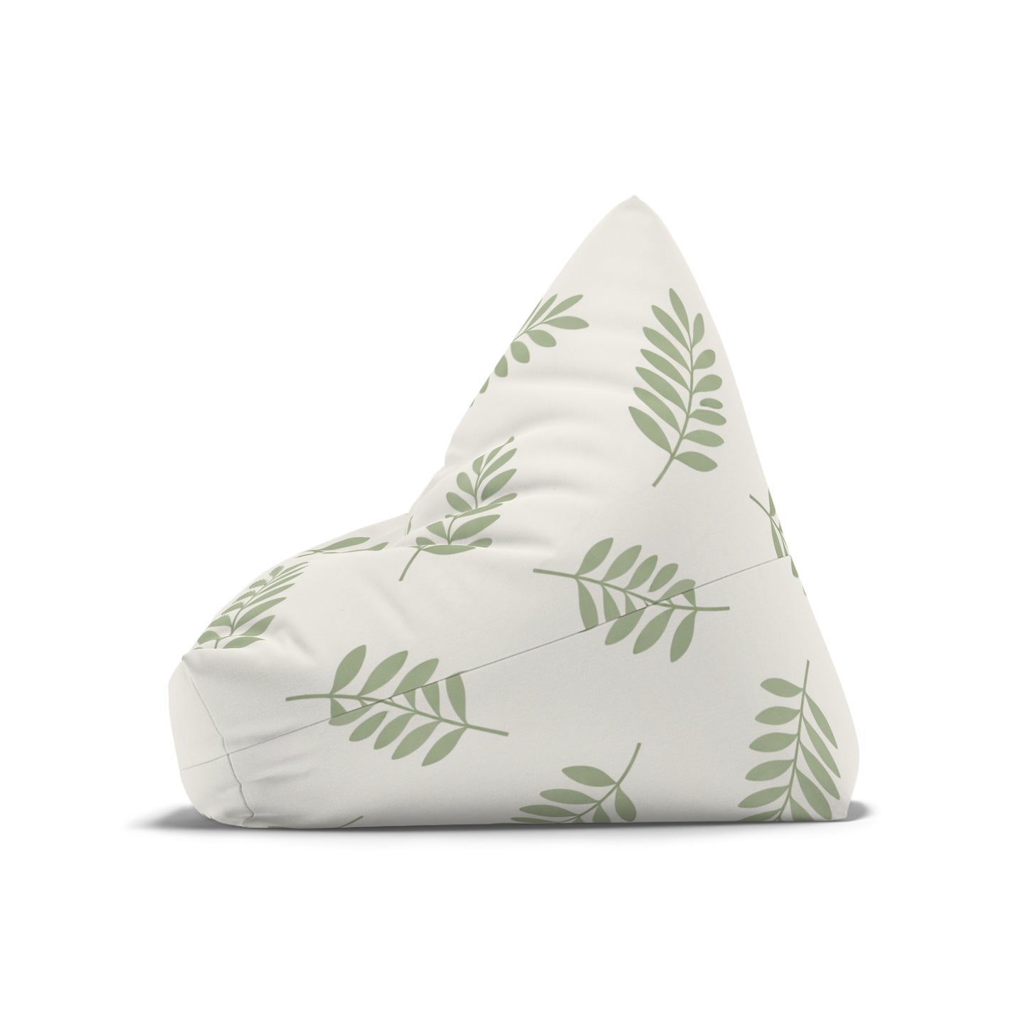 Leaf Pattern Bean Bag Cover — Green Botanical Nursery Decor