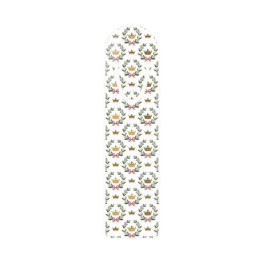 Floral Crown Pattern Bookmark – Vintage Botanical Metal Bookmark
