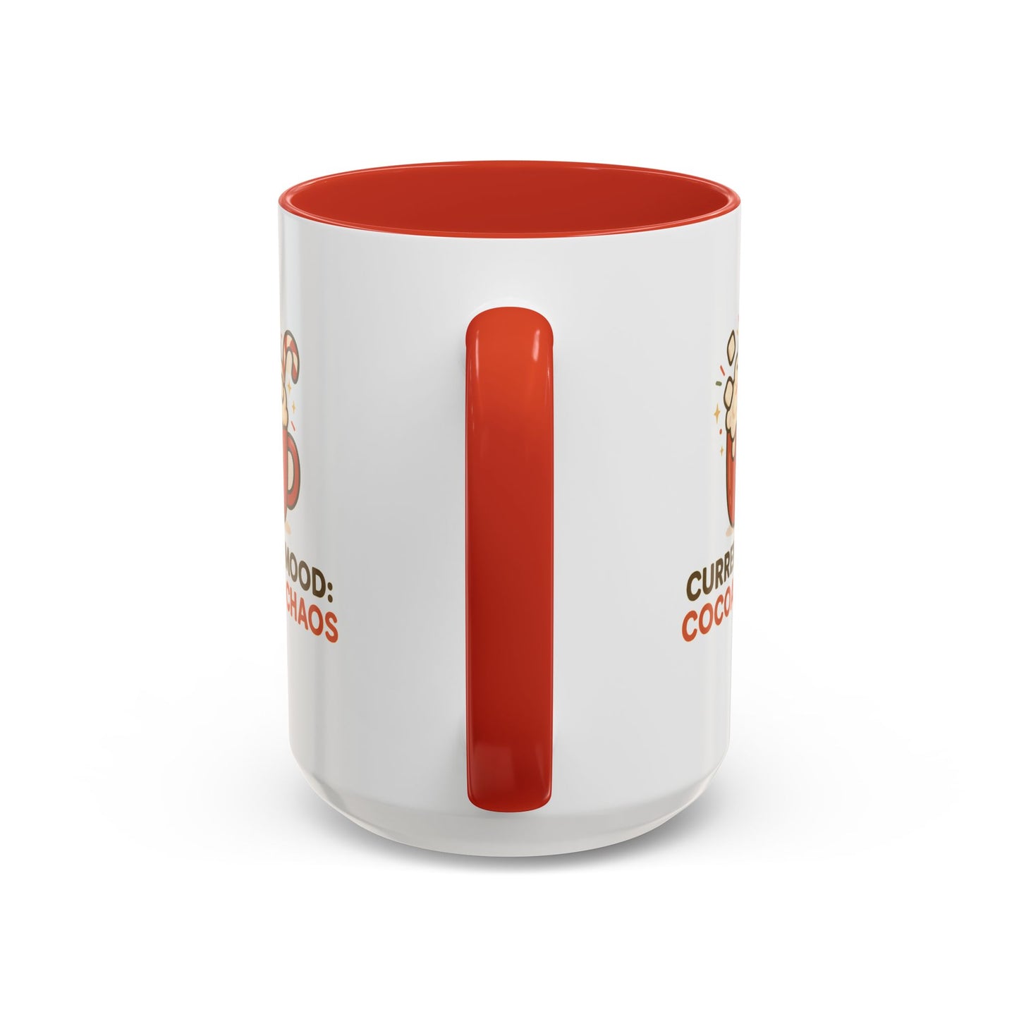 Current Mood: Cocoa & Chaos Holiday Mug – Festive Hot Cocoa Coffee Cup, 11oz & 15oz Ceramic