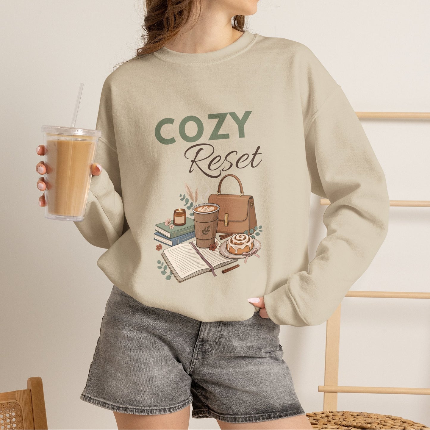 Cozy Reset Sweatshirt — Relaxing Self-Care Crewneck