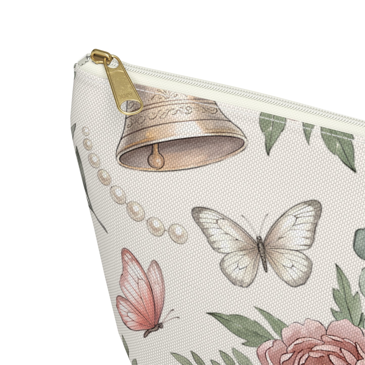 Floral Bells Accessory Pouch — Butterflies & Pearls Makeup Bag