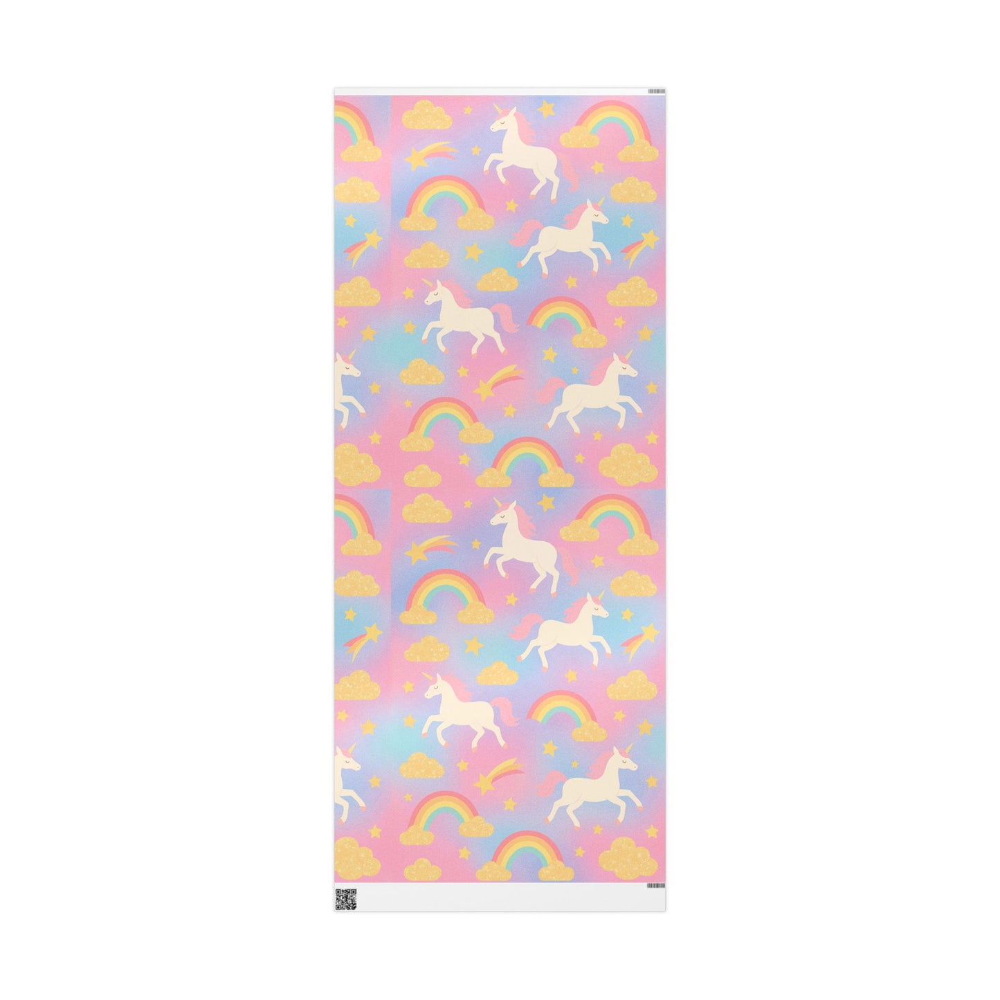 Magical Unicorn & Rainbow Wrapping Paper – Pink Pastel Fantasy Gift Wrap