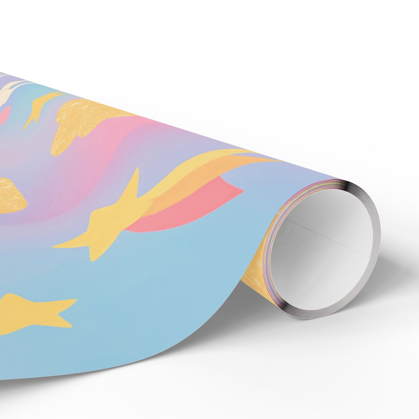 Magical Unicorn & Rainbow Wrapping Paper – Pink Pastel Fantasy Gift Wrap