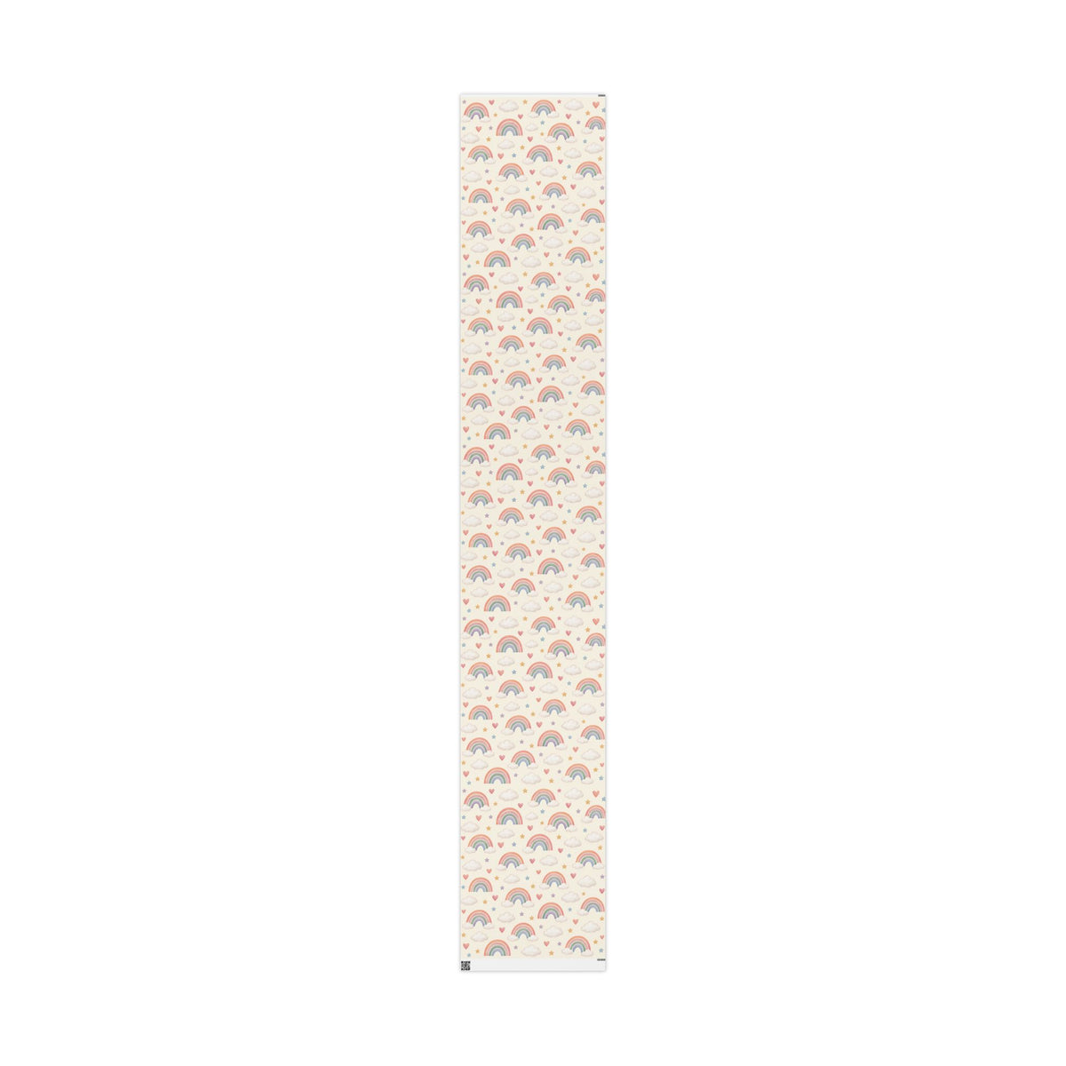 Wrapping Paper Roll — Pastel Rainbow & Cloud Gift Wrap (Neutral Baby Shower, Birthday, Nursery)