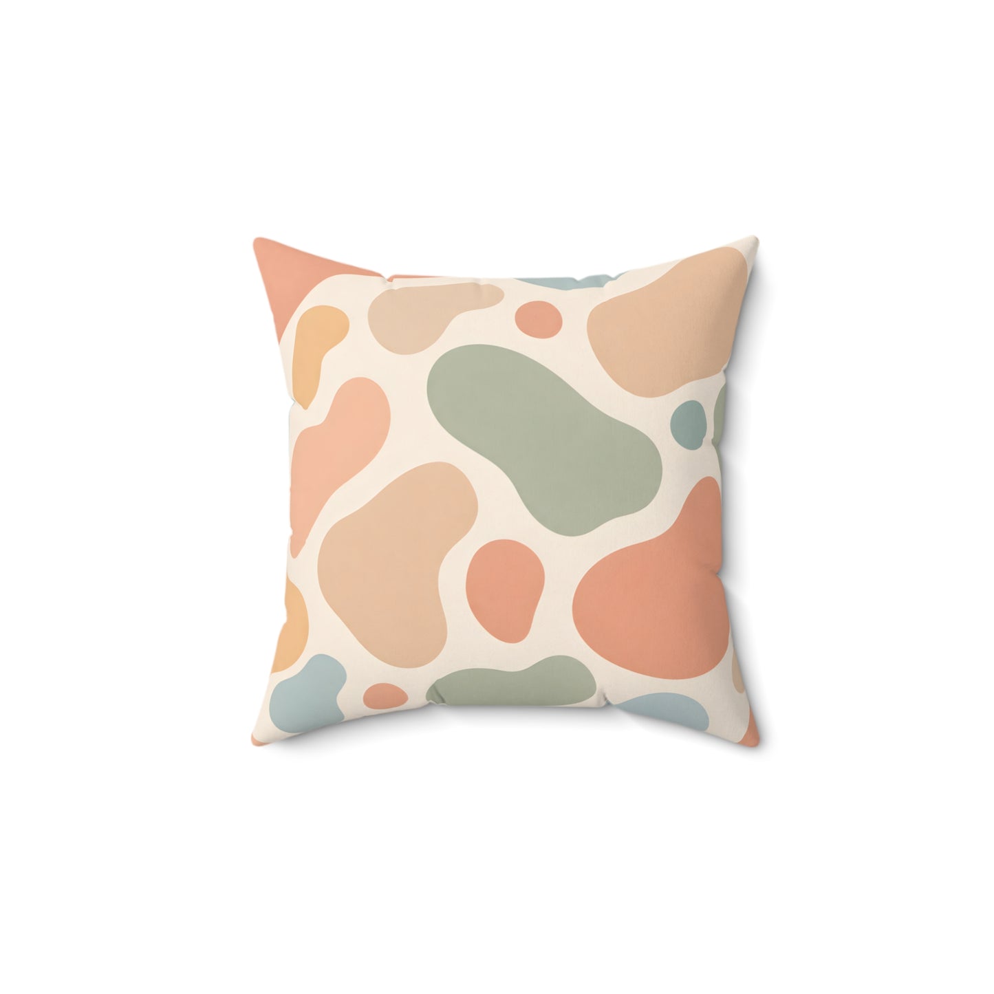 Abstract Pastel Shapes Decorative Pillow
