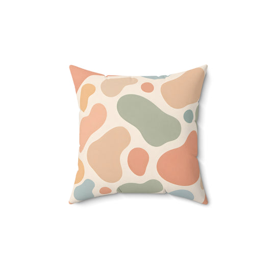 Abstract Pastel Shapes Decorative Pillow