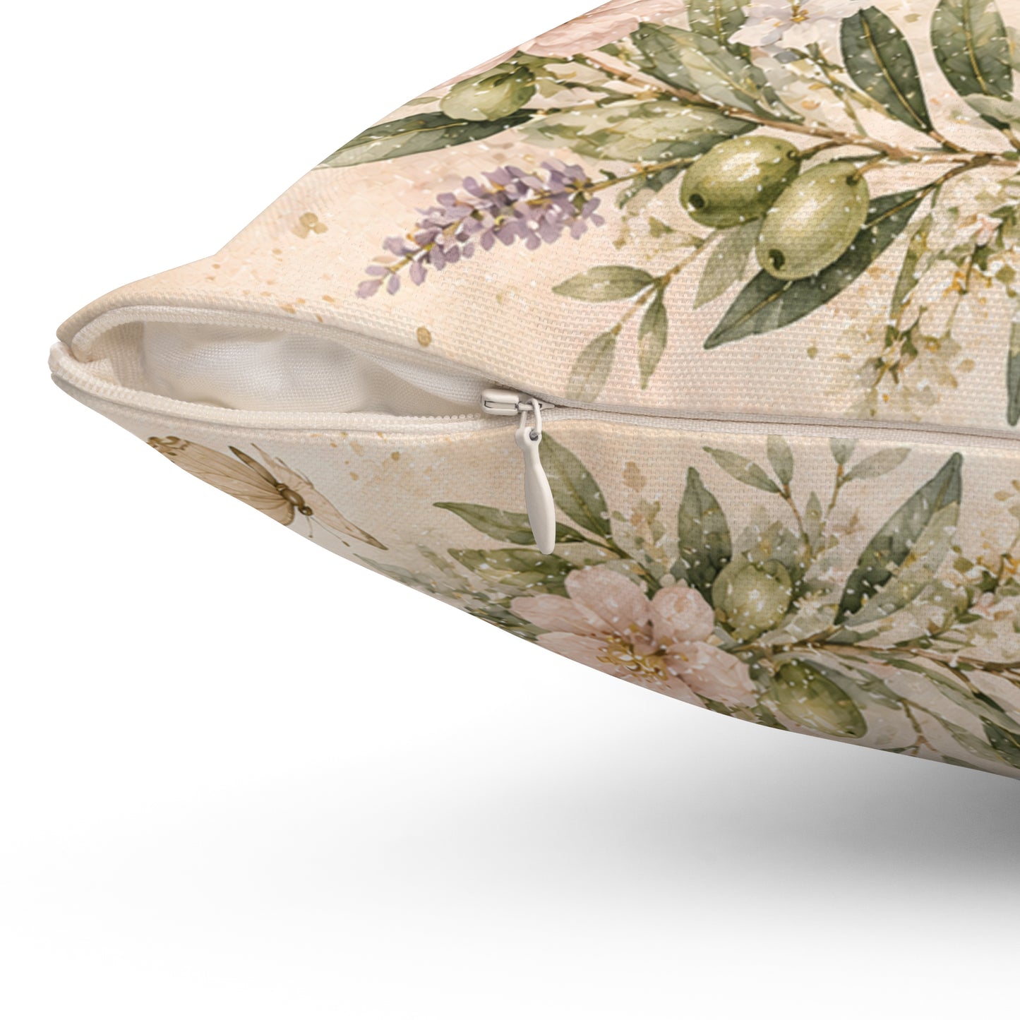 Inspirational Christian Pillow - "I Can Do All Things Through Christ" Floral Throw Pillow