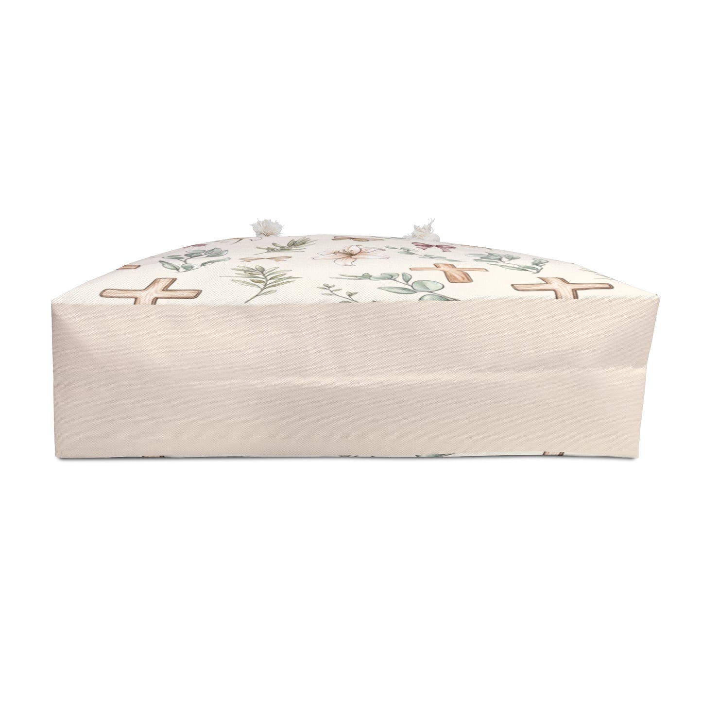 Floral Cross Weekender Bag – Pastel Butterflies & Bows Travel Tote