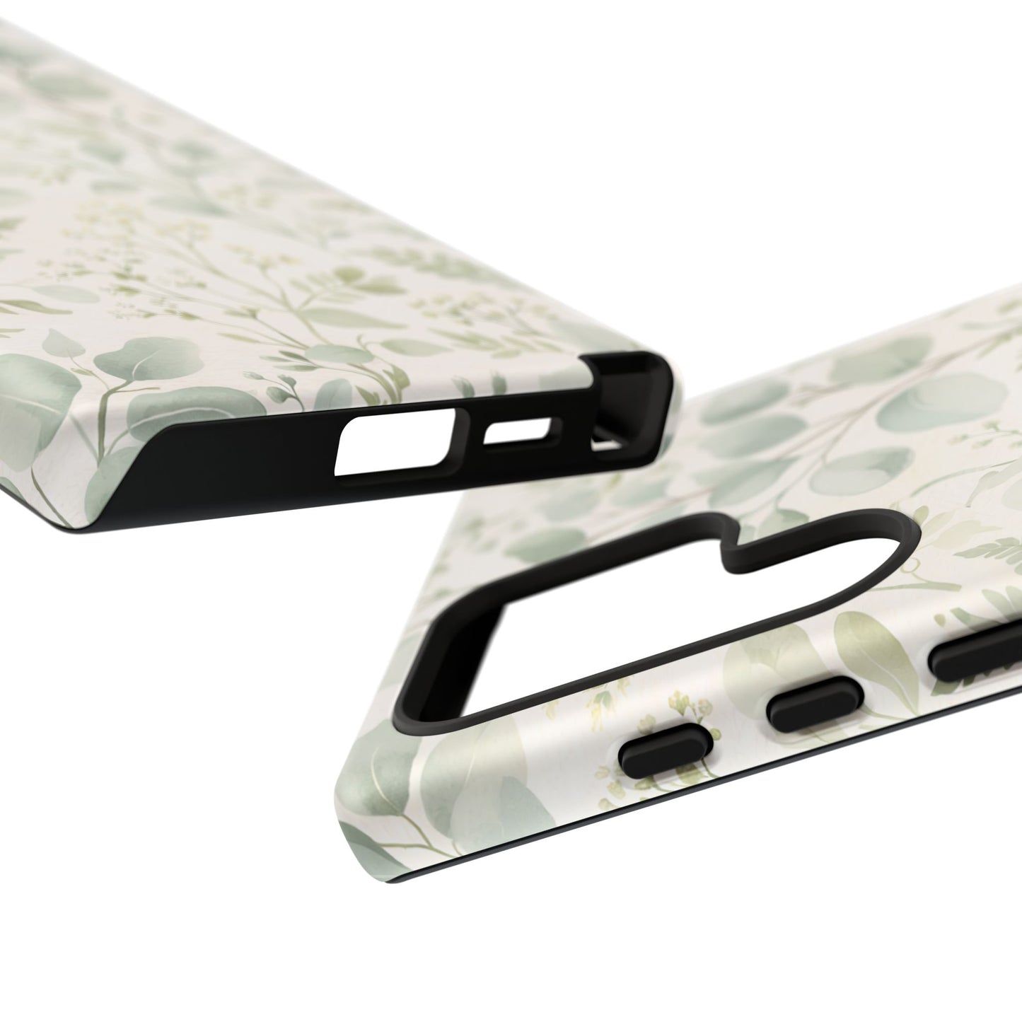 Floral Fern Tough Phone Case — Soft Green Botanical iPhone Cover