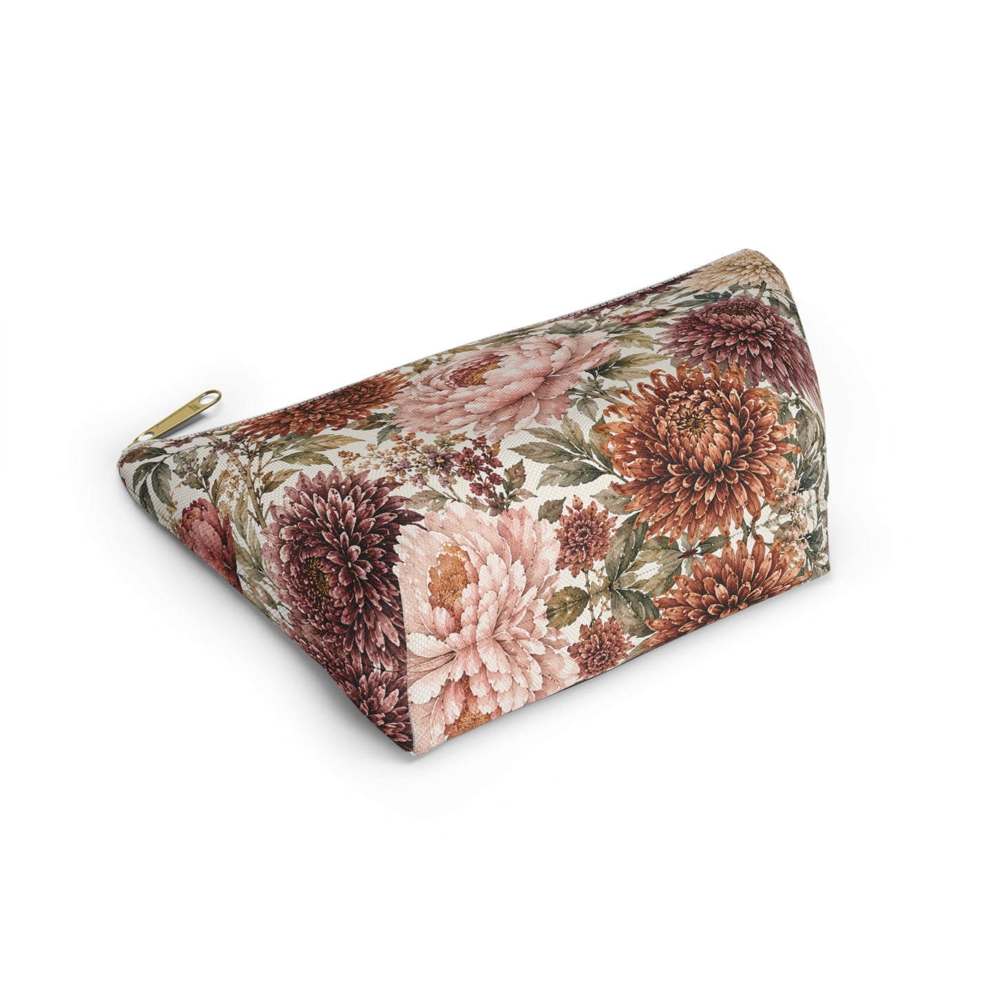 Floral Chrysanthemum Accessory Pouch