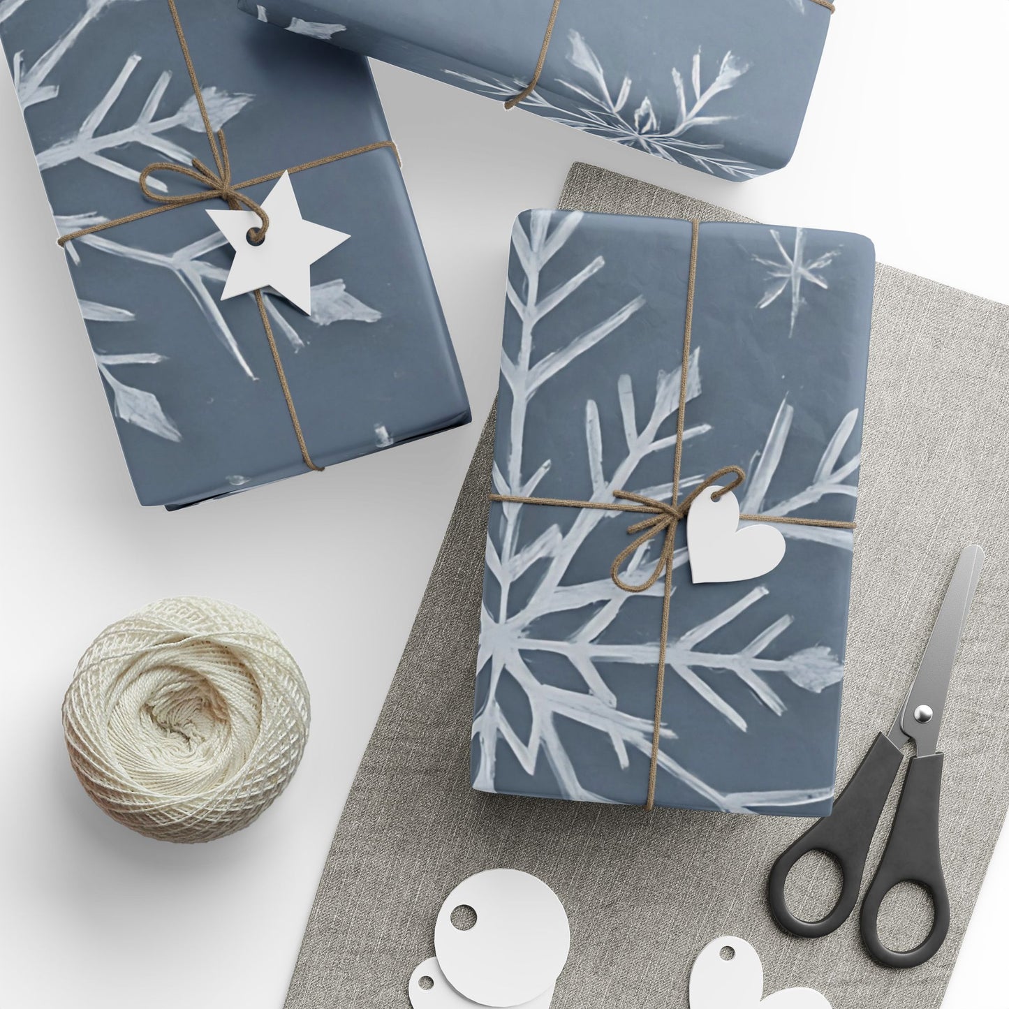 Elegant Snowflake Wrapping Paper – Winter Holiday Gift Wrap