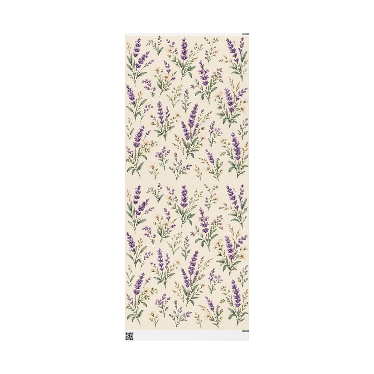 Lavender & Daisy Floral Wrapping Paper Roll — Botanical Gift Wrap for Birthdays, Weddings & Spring Celebrations