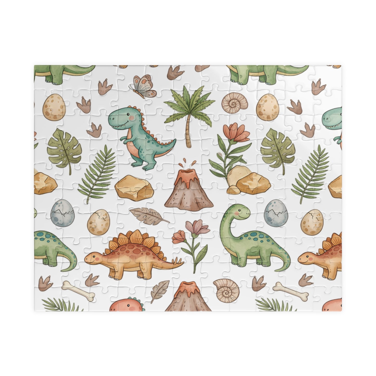 Kids’ Dino Pattern Jigsaw Puzzle – Cute Dinosaur Puzzle for Toddlers & Families (110–1014 pcs)